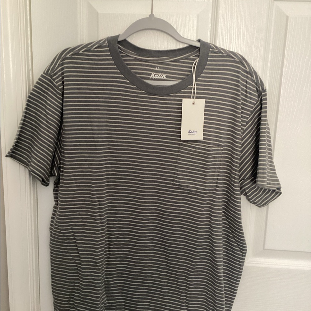 Katin Gray Striped Men's Shirt